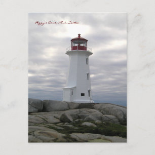 Peggy's Cove  Lighthouse Route Nova Scotia Postcard