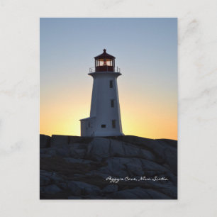 Peggy's Cove Lighthouse Route Nova Scotia Postcard