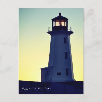 Peggy's Cove  Lighthouse Route Nova Scotia Postcard by Lighthouse_Route at Zazzle