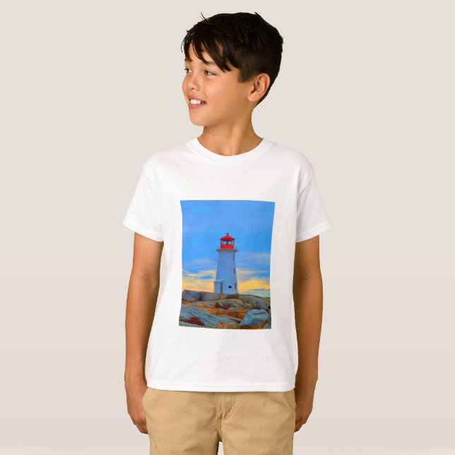 Peggy's cove lighthouse shirt lighthouse route (Front Full)