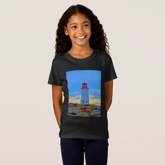 Peggy's cove lighthouse shirt lighthouse route (Front Full)
