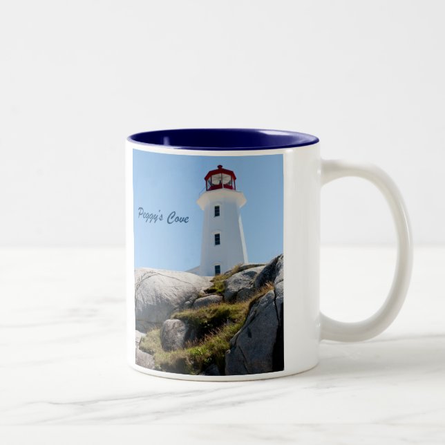 Peggy's Cove Lighthouse Two-Tone Coffee Mug (Right)