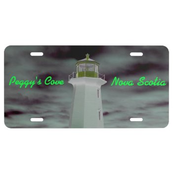 Peggy's Cove N.s. Lighthouse License Plate by Lighthouse_Route at Zazzle