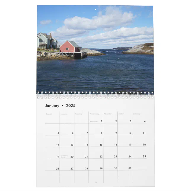 Peggy's Cove, Nova Scotia Calendar Zazzle