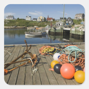 Peggy's Cove, Nova Scotia, Canada 2 Square Sticker