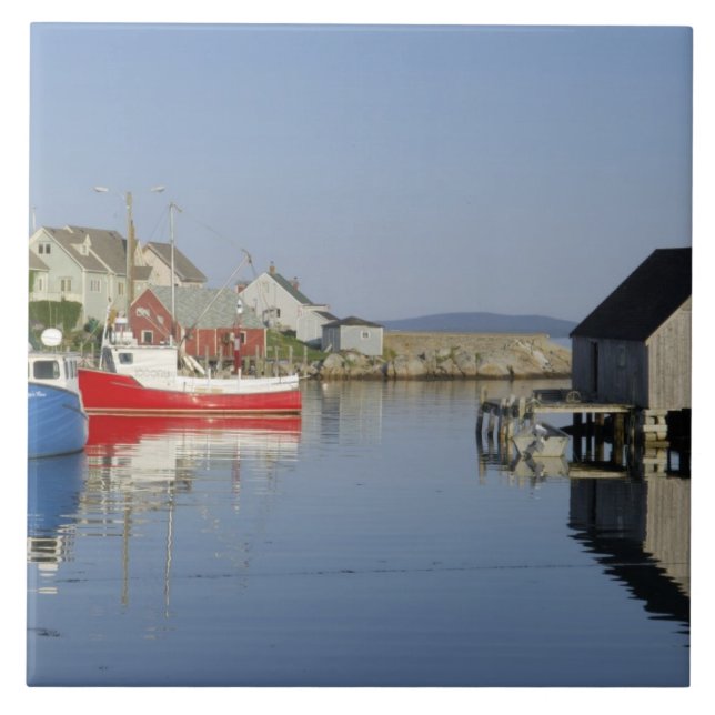 Peggy's Cove, Nova Scotia, Canada Ceramic Tile (Front)