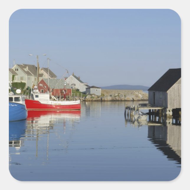 Peggy's Cove, Nova Scotia, Canada Square Sticker (Front)