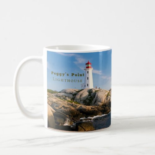 Peggys Point Lighthouse Atlantic Canada Coffee Mug