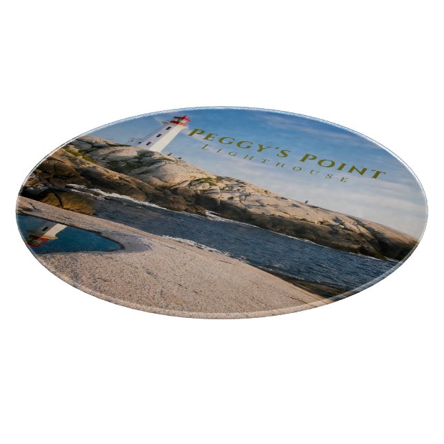 Peggys Point Lighthouse Atlantic Canada Cutting Board (Corner)
