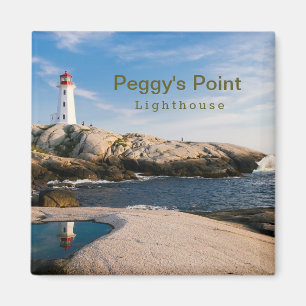 Peggys Point Lighthouse Atlantic Canada Magnet