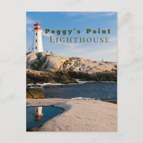 Peggys Point Lighthouse Atlantic Canada Postcard