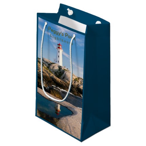 Peggys Point Lighthouse Atlantic Canada Small Gift Bag