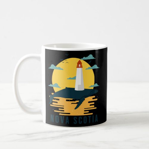 Peggys Point Lighthouse Nova Scotia Canada Peggys  Coffee Mug