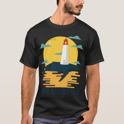 Peggys Point Lighthouse Nova Scotia Canada Peggys  T_Shirt