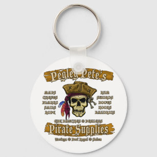 Pegleg Pete's Pirate Supplies Keychain