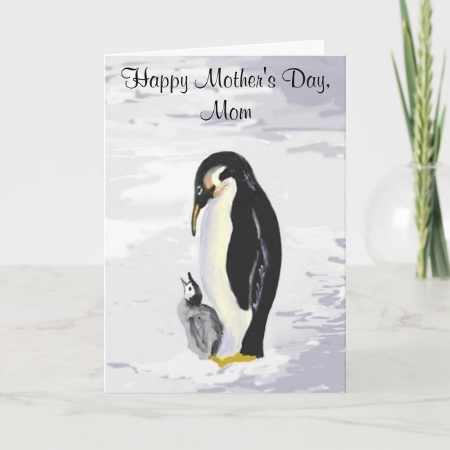Peguin Mother's Day Card (Front)