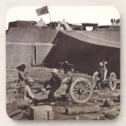 Pehlang Fort 1860 albumen silver print Coaster