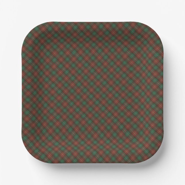 PEI Provincial Tartan Prince Edward Island Paper Plates (Front)