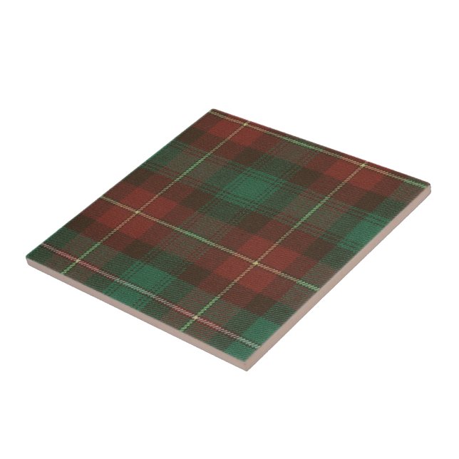 PEI Tartan Print Frameable Ceramic Tile (Side)