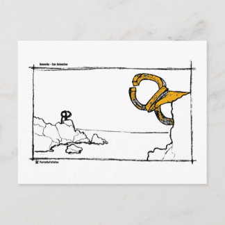 peine de los vientos 2 postcard