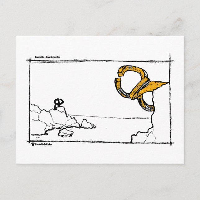 peine de los vientos 2 postcard (Front)