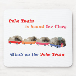 Peke Train - Bound for Glory Mouse Pad