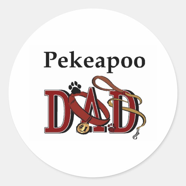 Pekeapoo Dad Sticker (Front)