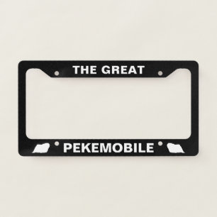 Pekemobile Pekingese Dogs Custom License Plate Frame