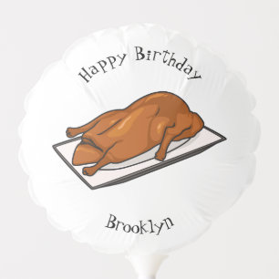 Peking duck cartoon illustration balloon