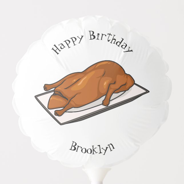 Peking duck cartoon illustration balloon (Front)