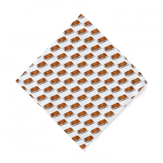 Peking duck cartoon illustration bandana (Front)