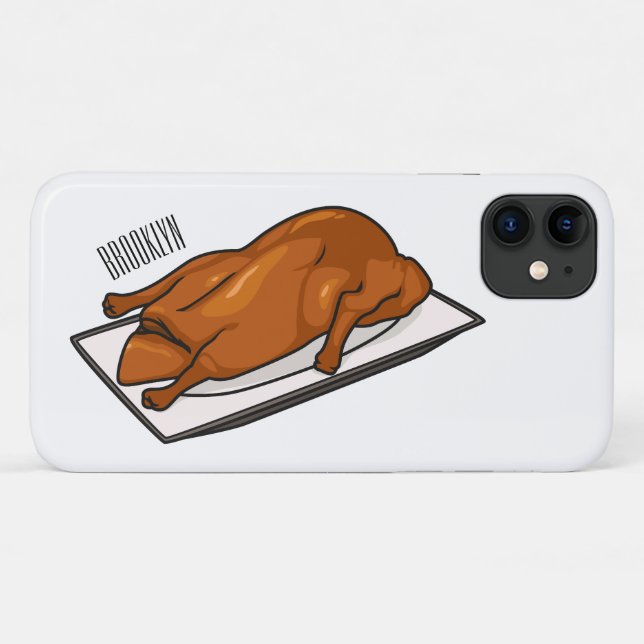 Peking duck cartoon illustration Case-Mate iPhone case (Back (Horizontal))