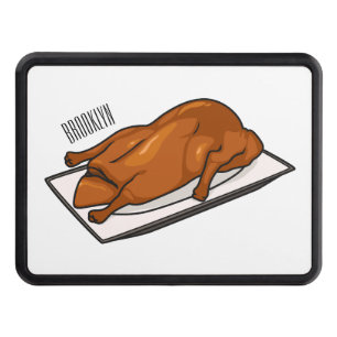 Peking duck cartoon illustration hitch cover