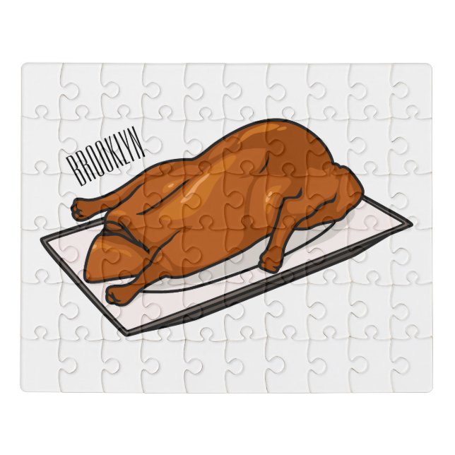 Peking duck cartoon illustration  jigsaw puzzle (Puzzle Horizontal)