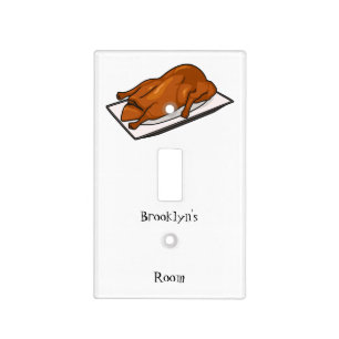 Peking duck cartoon illustration light switch cover