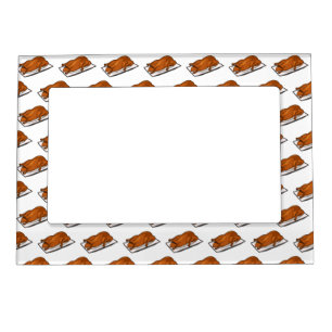 Peking duck cartoon illustration  magnetic frame