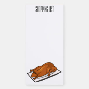 Peking duck cartoon illustration magnetic notepad