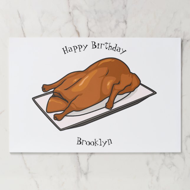 Peking duck cartoon illustration paper pad (Front)