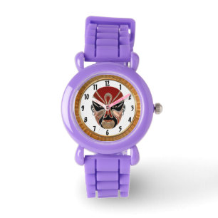 Peking Opera Facial Masks In Black And Red design5 Watch