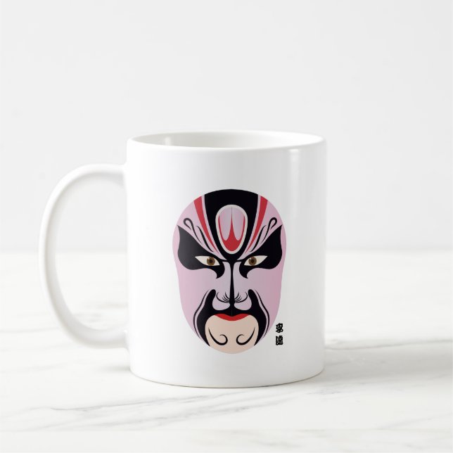Peking opera makeup coffee mug (Left)