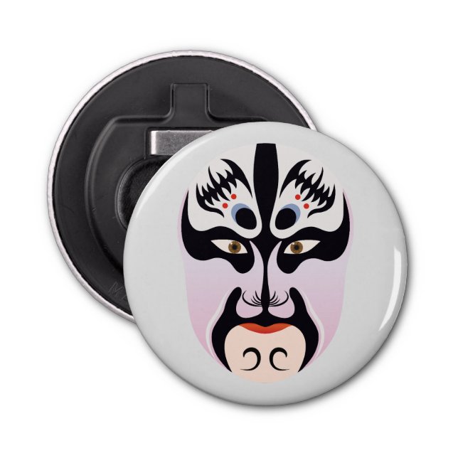 Peking opera makeup Zhang Fei Bottle Opener (Front)