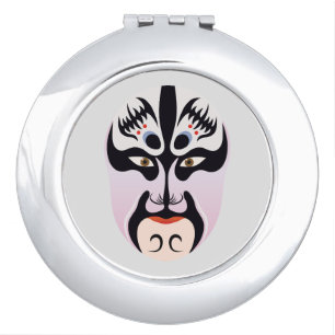 Peking opera makeup Zhang Fei Compact Mirror