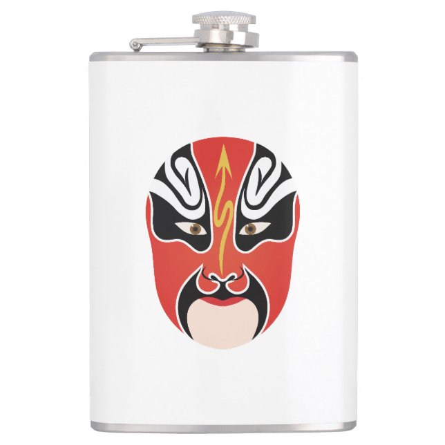 Peking opera makeup Zhang He Flask (Front)