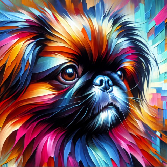 Pekingese Acrylic Print | Colorful | Vibrant Jigsaw Puzzle (Creator Uploaded)