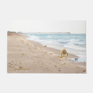 Pekingese at the Beach Doormat