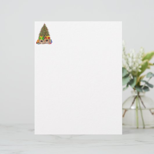 Pekingese at the Tree (Standing Front)