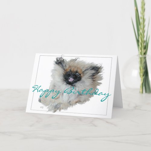Pekingese Birthday Greeting Card
