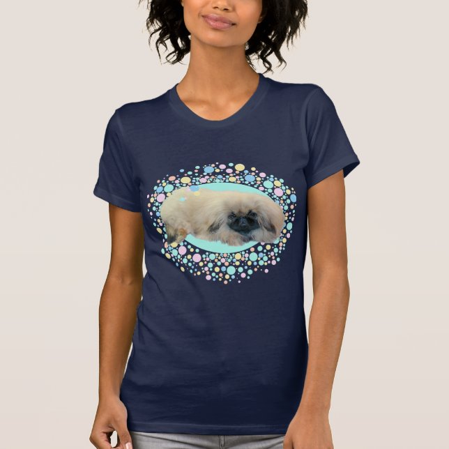 Pekingese Bubble Happiness T-Shirt (Front)