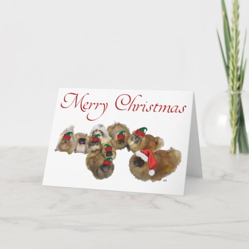 Pekingese Celebrate Christmas Holiday Card