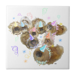 Pekingese Celebration Group Tile